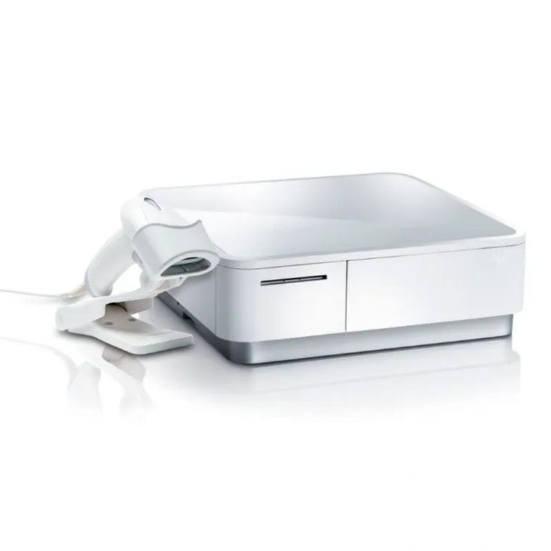 Star MicronicsStar Micronics mPOP Integrated USB-C Lightning Receipt Printer & Cash Drawer with Tablet Stand - White