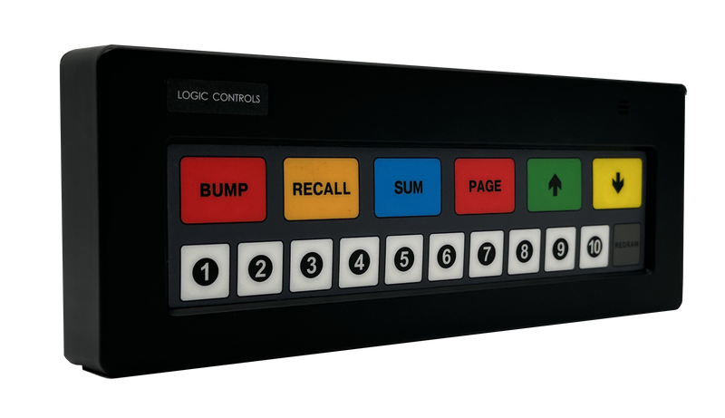 Logic Controls KB1700 Kitchen Display Bump Bar - Legend Sheet B