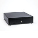 Star Micronics CD4 Choice Series black POS cash drawer 14x16 inch printer driven