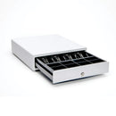 Star Micronics CD4 Choice Series white POS cash drawer 14x16 inch printer