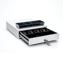 Star Micronics CD4 Choice Series white POS cash drawer 14x16 inch printer