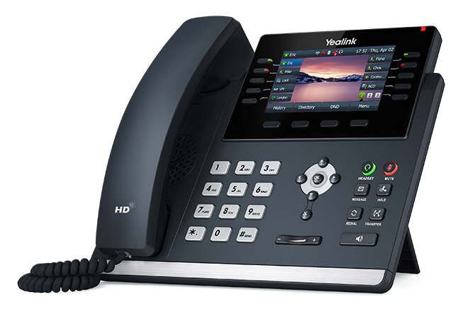 Yealink SIP-T46U IP Phone Corded Corded Wall Mountable Desktop - Classic Gray