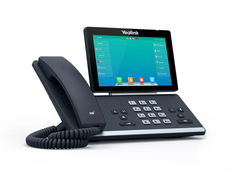 Yealink SIP-T57W business IP phone with built-in Wi-Fi, Bluetooth, and color touchscreen