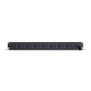 CyberPower 8 outlet rackmount surge protector horizontal back photo