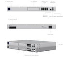 Ubiquiti UDM-PRO UniFi Dream Machine Pro All-in-One Enterprise Advanced Security Gateway with Built-in 8-Port Gigabit Switch, 1U Rack mountable, White
