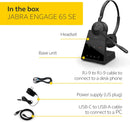 Jabra Engage 65 SE dual ear wireless office headset box