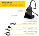 Jabra Engage 65 SE Mono office wireless headset box