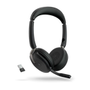 jabra evolve2 65 flex wireless stereo Microsoft Teams headset hybrid anc USB-A