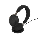 jabra evolve3 75 wireless headset charging pad usb c black MS