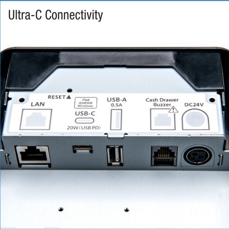 Star Micronics mC-Print3 MCP31 Direct Thermal Receipt Printer - Ethernet LAN - USB - Bluetooth(Optional) - With Cutter