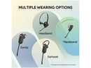 Yealink WH63 E2 convertible DECT headset being worn