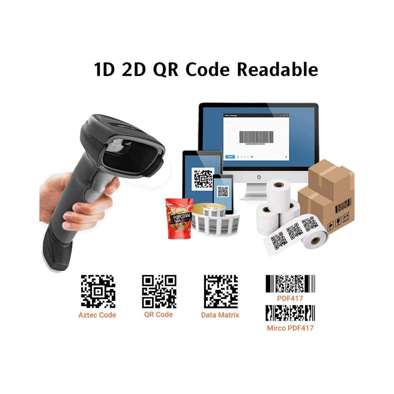Corded and Portable Barcode Scanner of Zebra