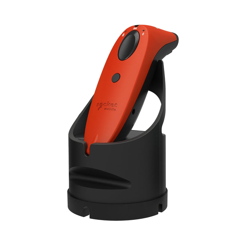 SocketScan S740 1D/2D Barcode Reader Red with black stand