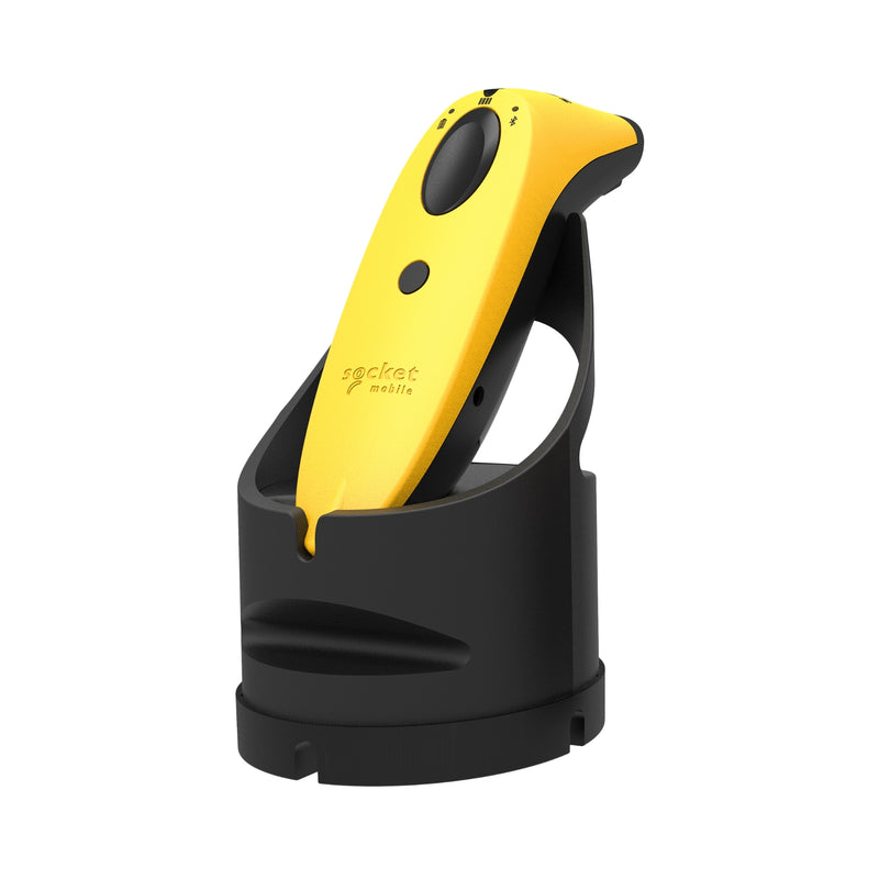 Socket Mobile S740 1D/2D Barcode Reader Yellow with black stand