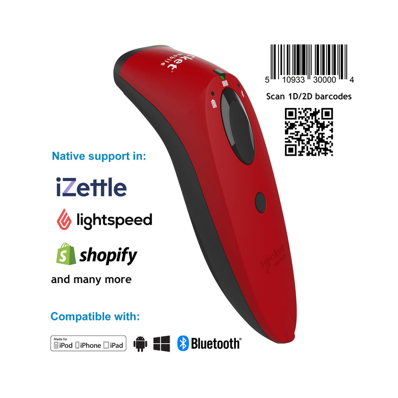 Socket Mobile S740 Handheld 1D/2D Barcode Reader Red