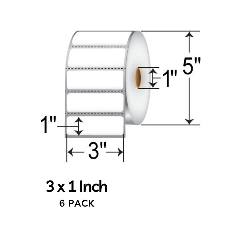 Direct Thermal Paper Label 6Pack
