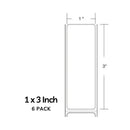 zebra z-select 4000d 1x3 in 840 roll 6 packs