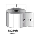 Zebra Z-Select 4000D 4x2in 1240 Roll 6 Pack